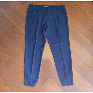 Vince Navy Blue Pleated Trouser Jogger Pants Women's 10